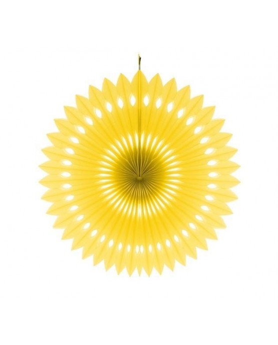 Papierová rozeta -žltá 40cm 1ks
