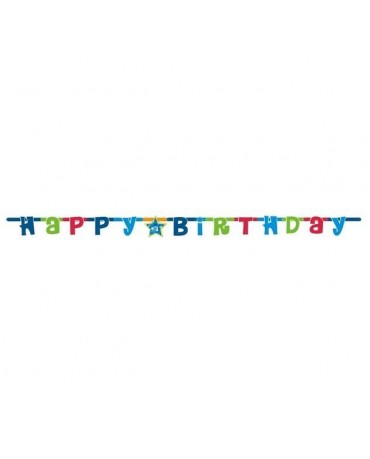 Girlanda Happy Birthday 1,8m