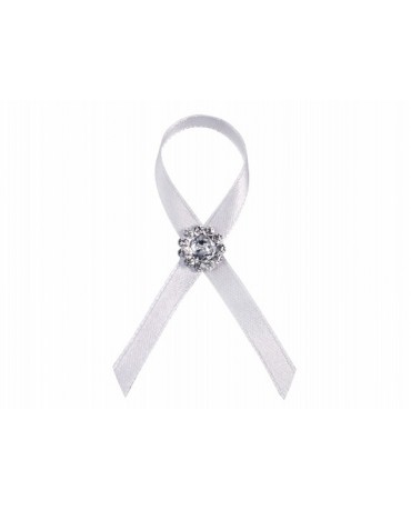 Stužky pre svad. hostí - biele s dekoráciou 25ks