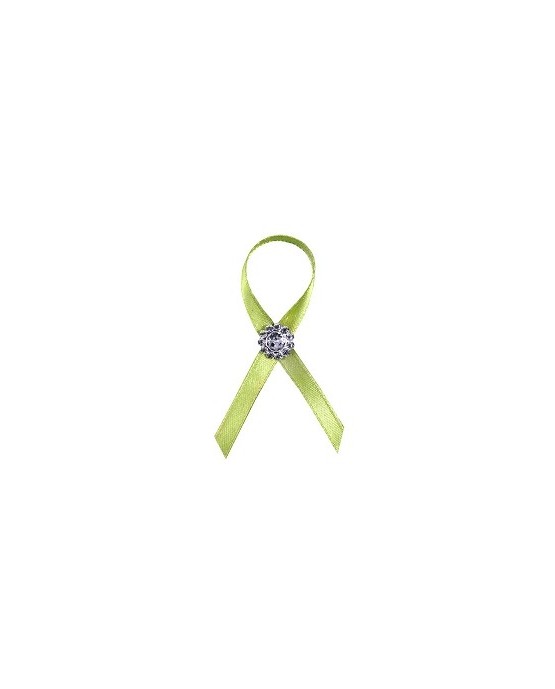 Stužky pre svad. hostí - zelené s dekoráciou 25ks