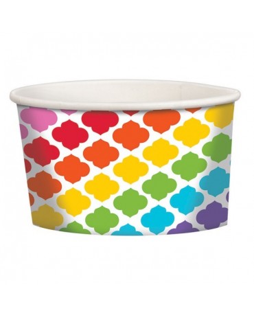 Misky - farebné vzory 12ks