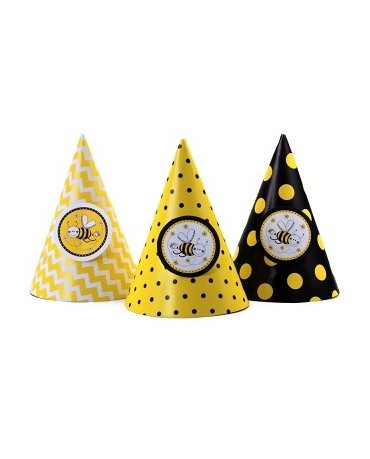 Klobúčiky Včielky 6ks