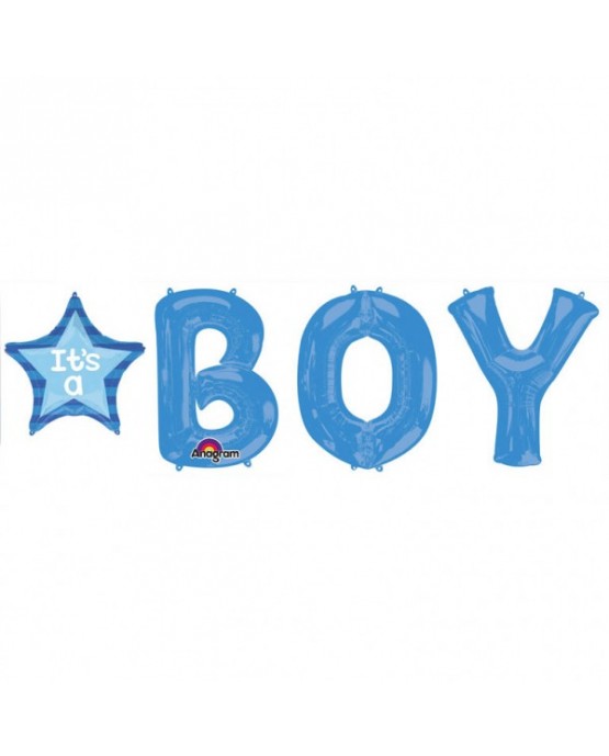 Fóliové balóny BOY s hviezdou