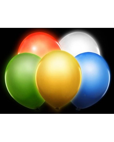 Latexové balóny svietiace - mix 30cm 5ks