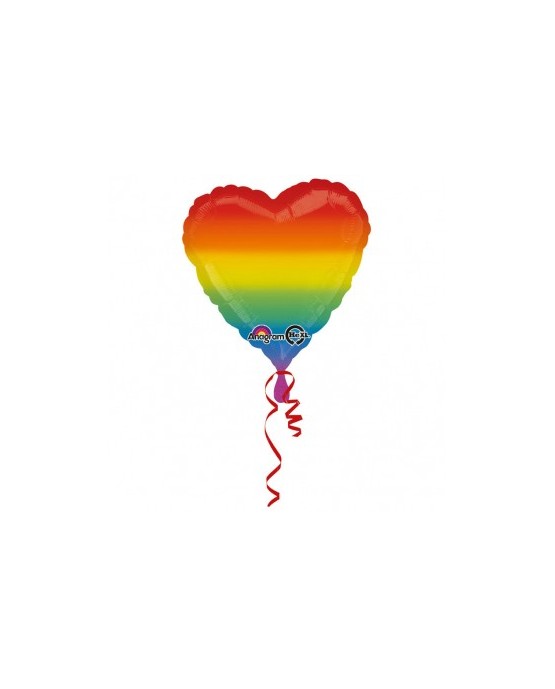 Fóliový bal. srdce- rôznofarebné 33x86cm 1ks
