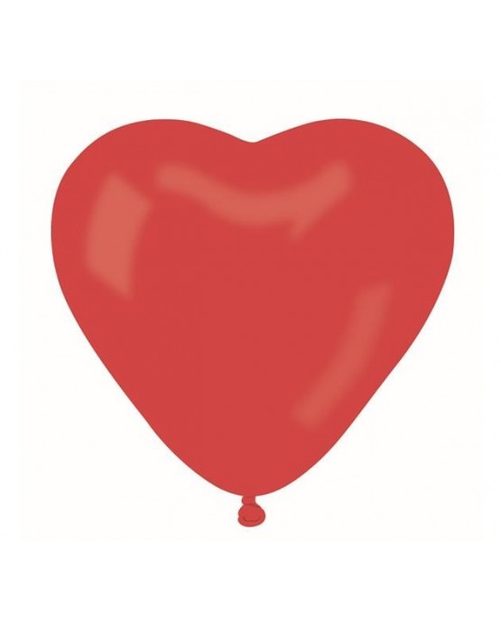 Latexové balóny srdce- červené 10" 10ks