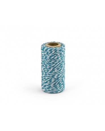 Šnúrka - bielo-modrá 50m 1ks