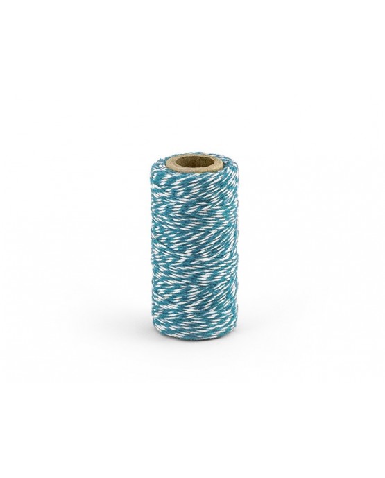 Šnúrka - bielo-modrá 50m 1ks