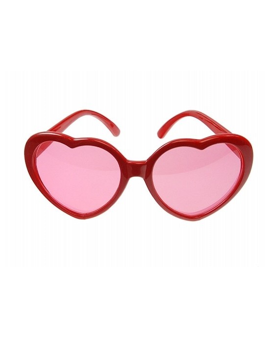 Okuliare - červené srdcia