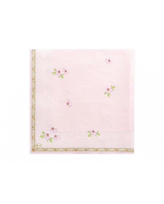 Servítky ružové topánočky 33x33cm