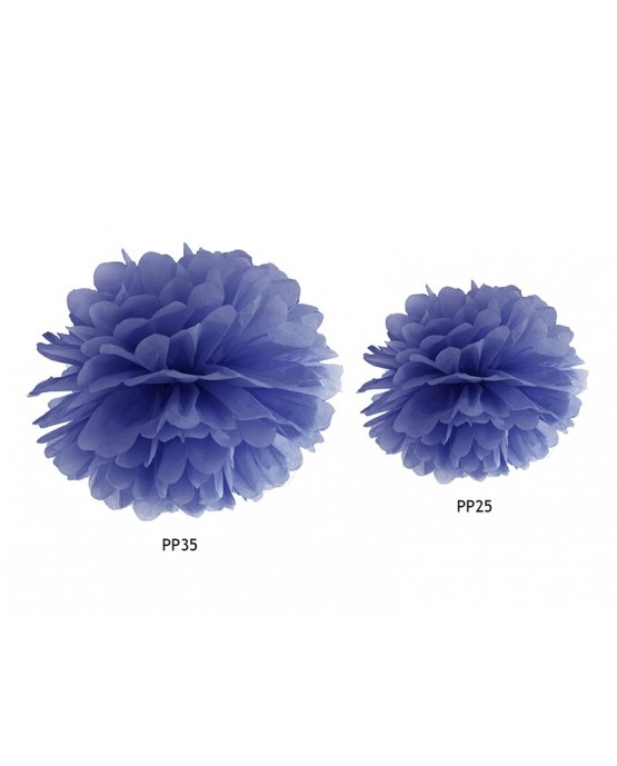 Pompón -tmavomodrý 35cm