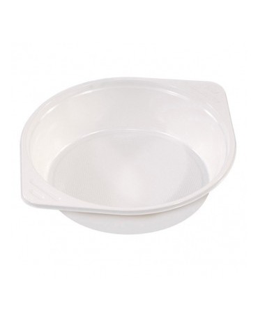 Plastové  misky-biele 10ks