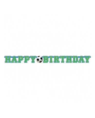 Banner Happy Birthday - futbal 130cm