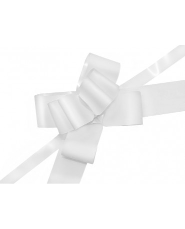 Mašľa malovaná biela 5cm