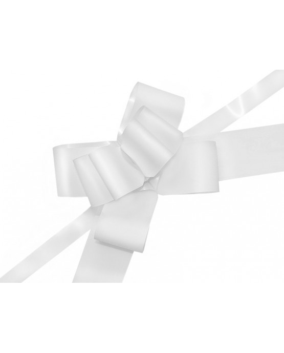 Mašľa malovaná biela 5cm