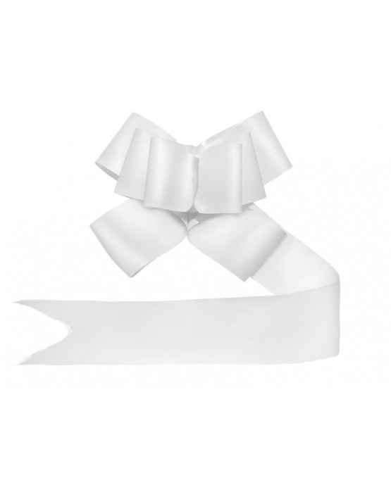 Mašľa malovaná biela 5cm