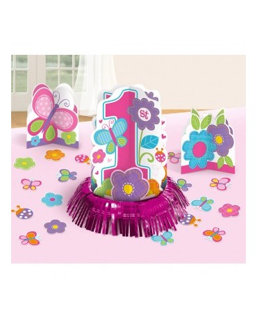 Dekorácie na stôl -1st Birthday girld  23ks