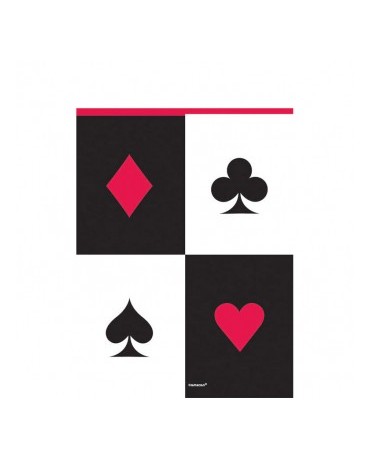 Obrus kartové znaky 137x259cm