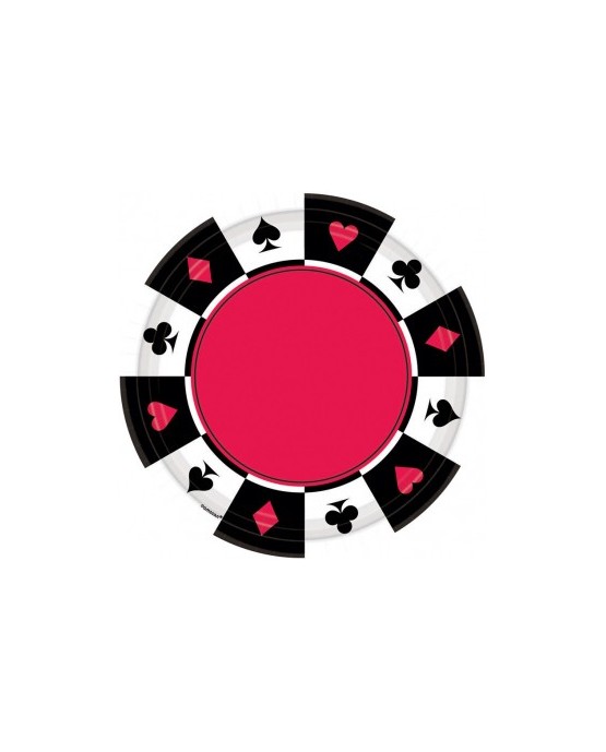 Tanieriky kartové znaky -17,7 cm 8ks