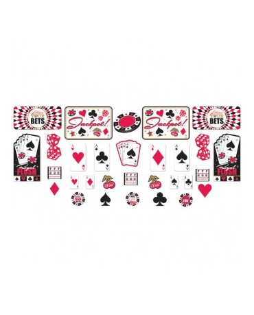 Dekorácie kartové znaky 30 ks