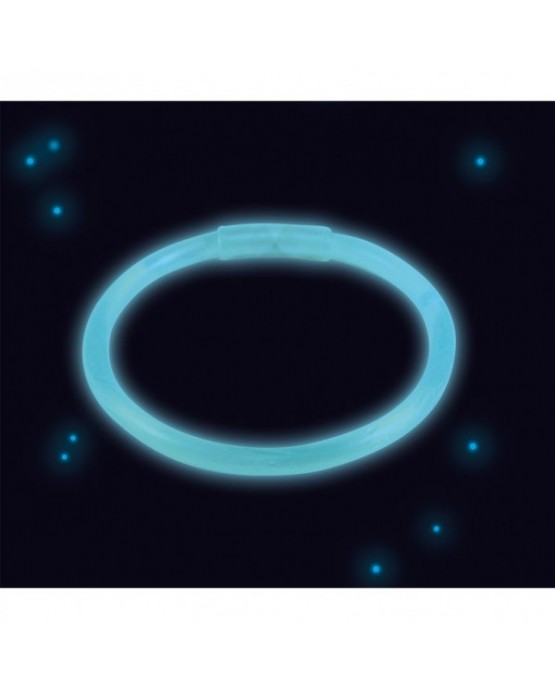 Svietiaci náramok modrý 20 cm