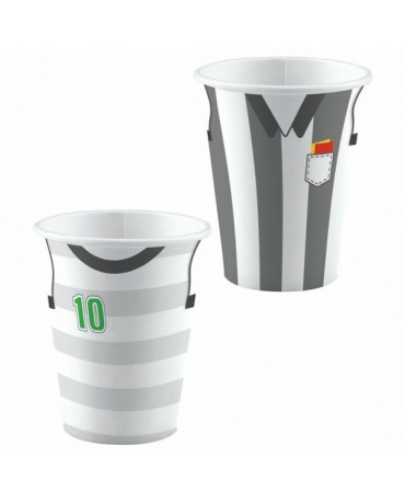 Poháriky futbal 250ml 8ks