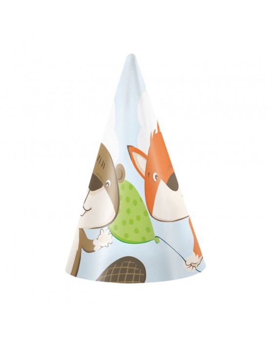 Klobúčiky líška a bobor 8ks