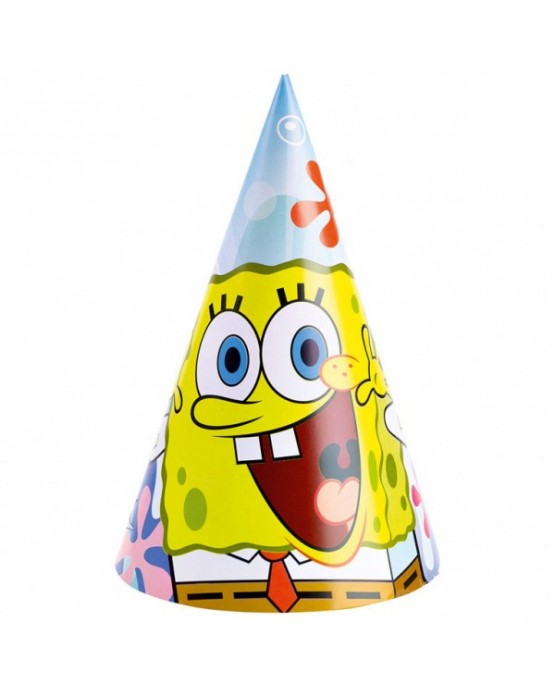 Klobúčiky SpongeBob 6ks