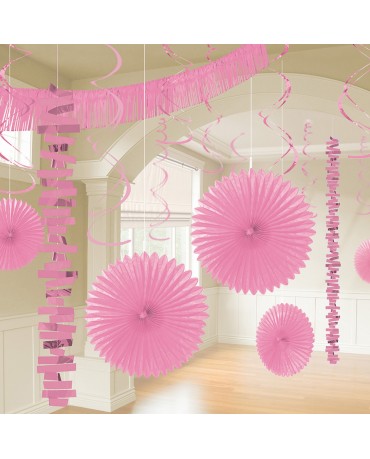Dekoratívna súprava svetlo ružová 18ks