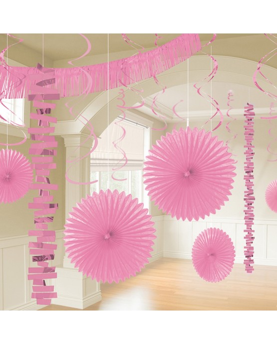 Dekoratívna súprava svetlo ružová 18ks