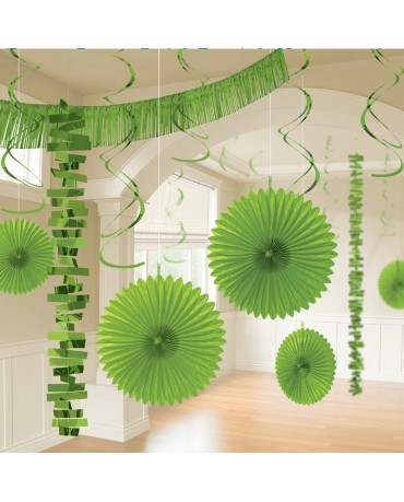 Dekoratívna súprava zelená 18ks