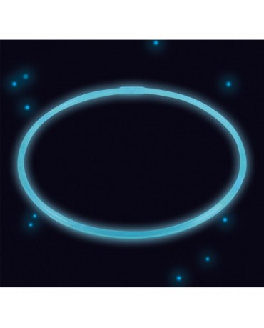Svietiaci náhrdelník modrý 56cm