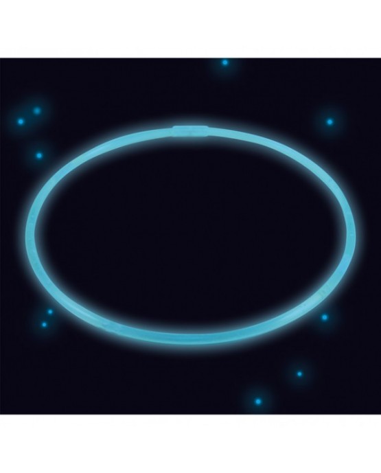 Svietiaci náhrdelník modrý 56cm