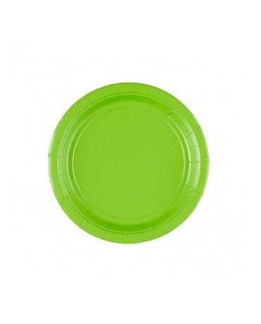 Papierové tanieriky zelené 18cm 8ks