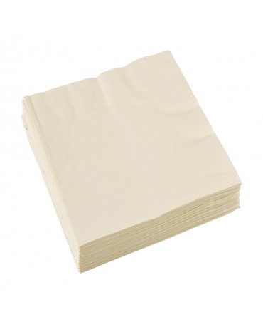 Servítky krémové 33 x 33cm 20ks