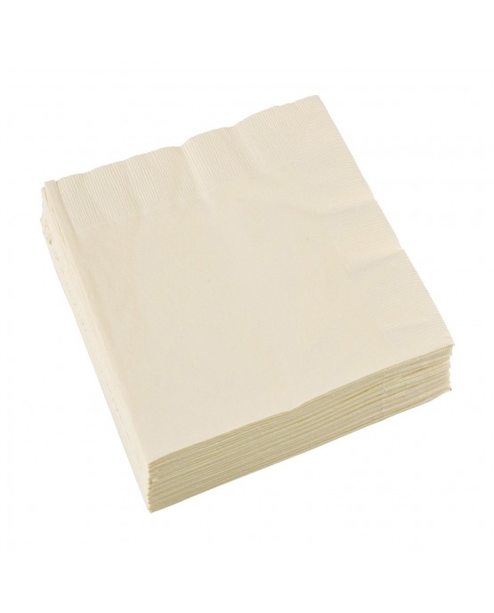 Servítky krémové 33 x 33cm 20ks