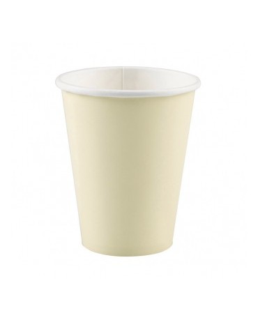 Papierové poháriky krémové 266ml 8ks