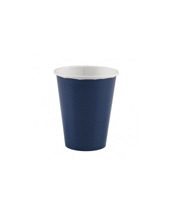 Papierové poháriky modré 266 ml 8ks