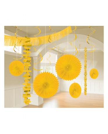 Dekoratívna súprava žltá 18ks
