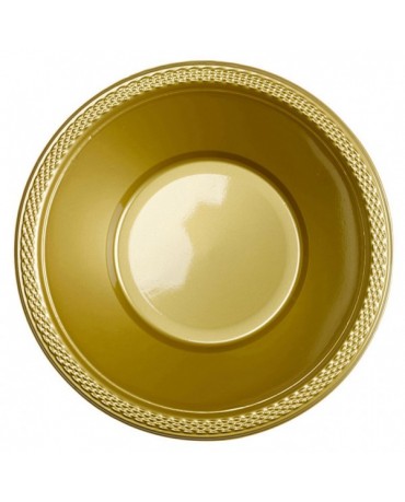 Plastové misky zlaté 355ml 10ks
