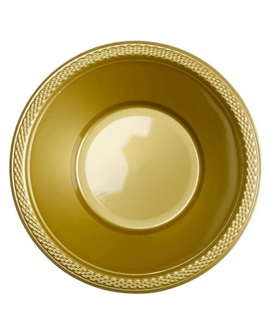 Plastové misky zlaté 355ml 10ks