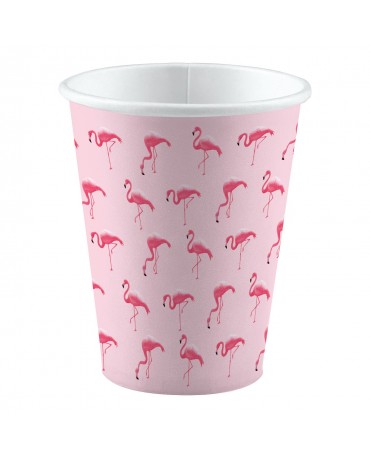 Poháriky plameniak 250ml 8ks