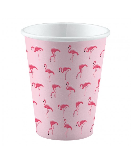 Poháriky plameniak 250ml 8ks