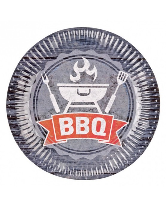 Tanieriky BBQ party 23cm 8ks
