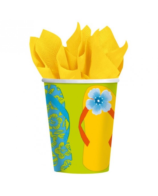Poháriky letná zábava 266ml 8ks