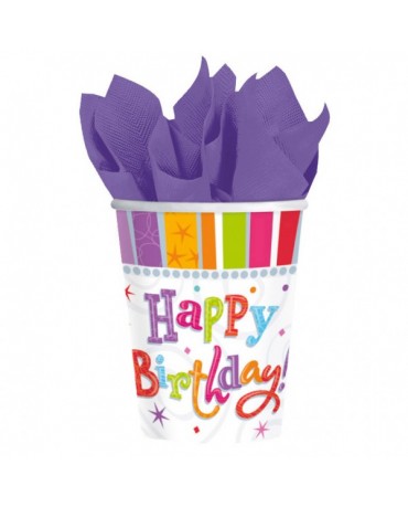 Poháriky Birthday 266ml 8ks