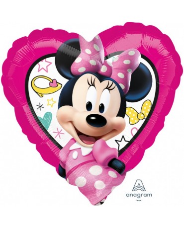 Fóliový balón Minnie srdce 43cm