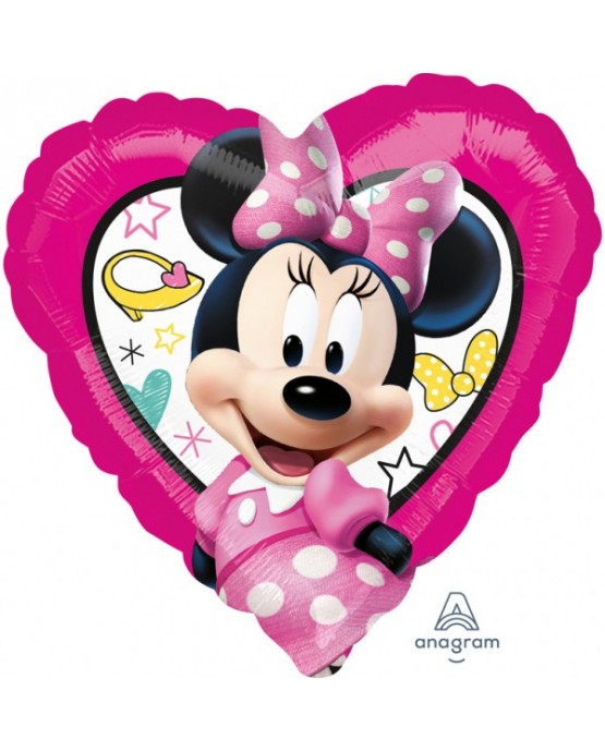 Fóliový balón Minnie srdce 43cm