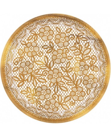 Tanieriky čipkované 18cm 8ks