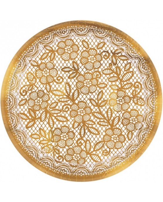 Tanieriky čipkované 18cm 8ks